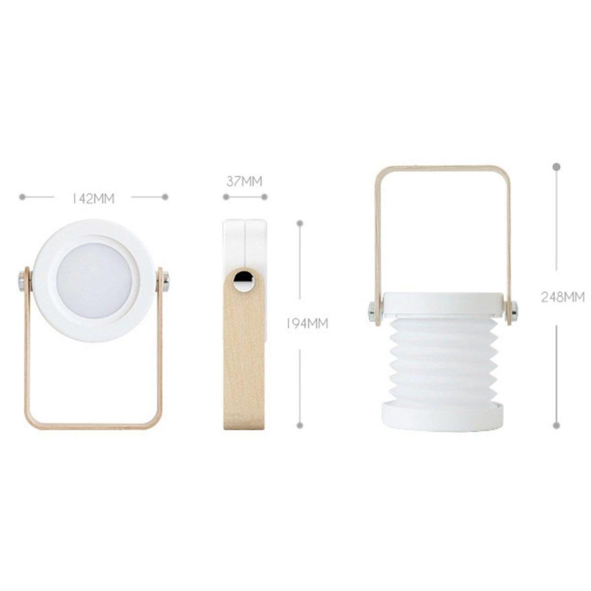 Voir la diapositive 3 : 1001JOUETS Lanterne modulable LED - Lampe Veilleuse 3 intensités ajustables - Batterie 1200 mAh