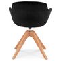 Voir la diapositive 5 : Paris Prix Fauteuil Design  Laurie  80cm Noir & Naturel