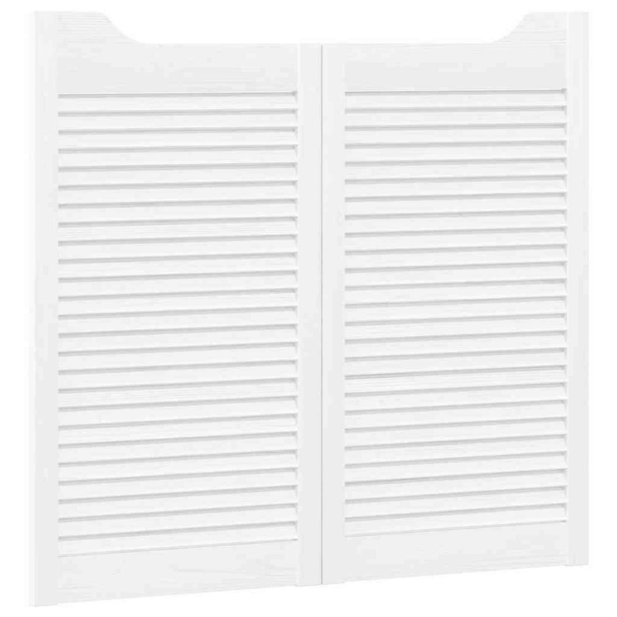 VIDAXL Portes battantes a persiennes 2 paires blanc 90x100 cm