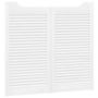 Voir la diapositive 5 : VIDAXL Portes battantes a persiennes 2 paires blanc 90x100 cm
