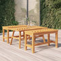 Voir la diapositive 1 : VIDAXL Table basse 100x50x45 cm bois massif d acacia