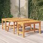 Voir la diapositive 1 : VIDAXL Table basse 100x50x45 cm bois massif d acacia
