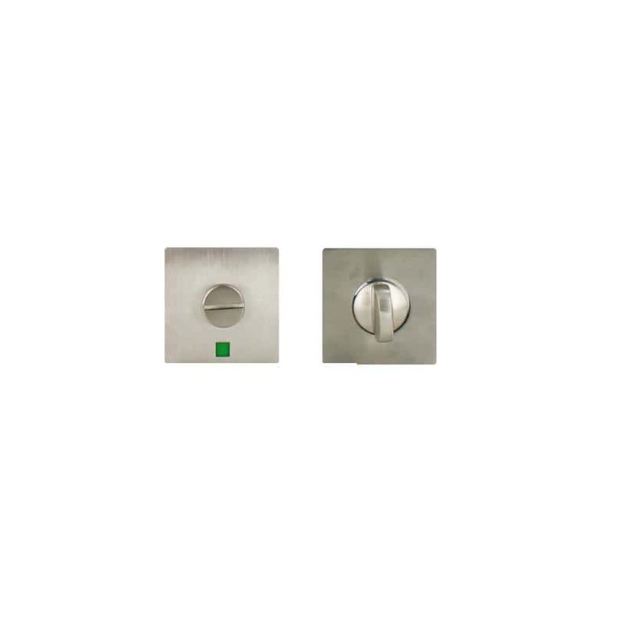 Klose Besser Rosaces carrées en inox avec bouton de condamnation avec voyant Klose Besser