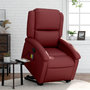 Voir la diapositive 1 : VIDAXL Fauteuil inclinable de massage Rouge bordeaux Similicuir