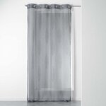 Paris Prix Rideau Voilage à Œillets  Grigri  140x240cm Anthracite