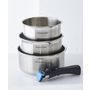 Voir la diapositive 2 : Arthur Martin Set de 3 casseroles induction 16/18/20 cm inox