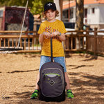 BODYPACK BODYPACK Sac à dos à roulettes recyclé Comète gris