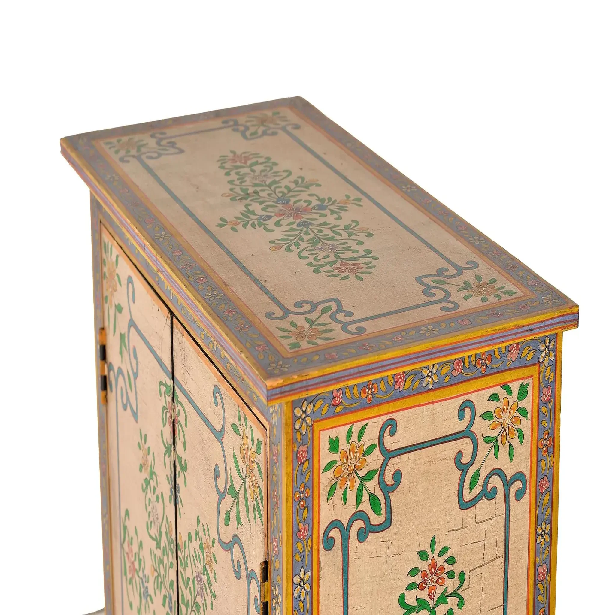 Voir la diapositive 3 : GINER Y COLOMER SL Meuble d'appoint en bois de manguier 65 cm style artisanal ethnique