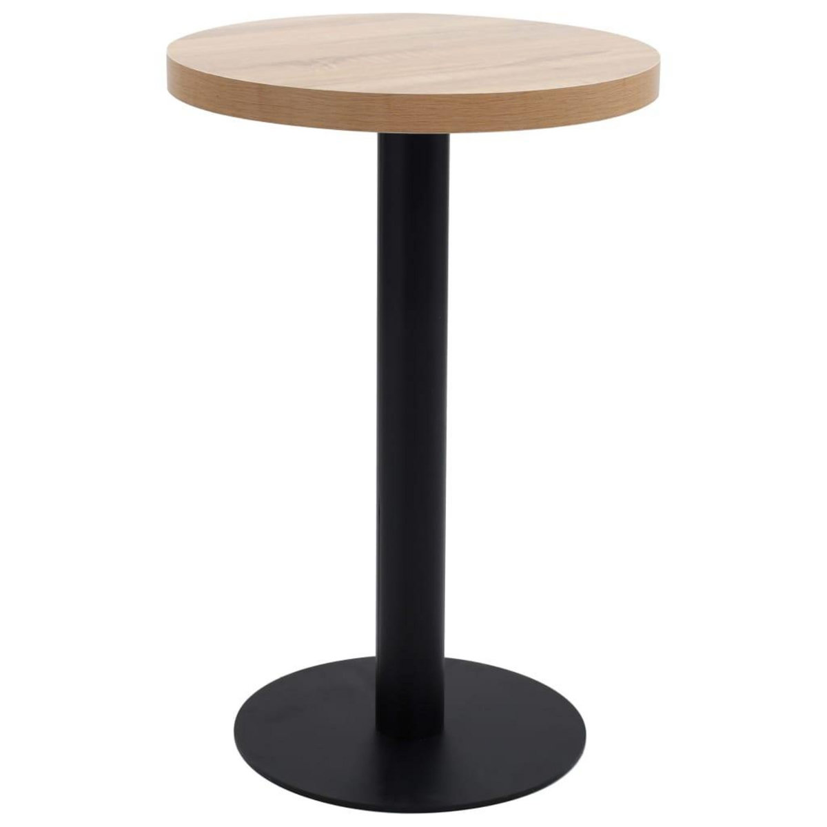 VIDAXL Table de bistro Marron clair 50 cm MDF