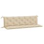 Voir la diapositive 2 : VIDAXL Coussins de banc jardin lot de 2 beige 180x50x7 cm tissu Oxford