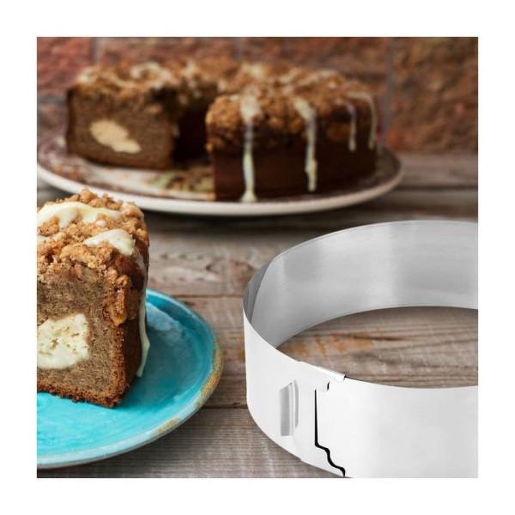 Voir la diapositive 2 : ZENKER Cadre et cercle a pâtisserie réglable - ZENKER - Smart Pastry