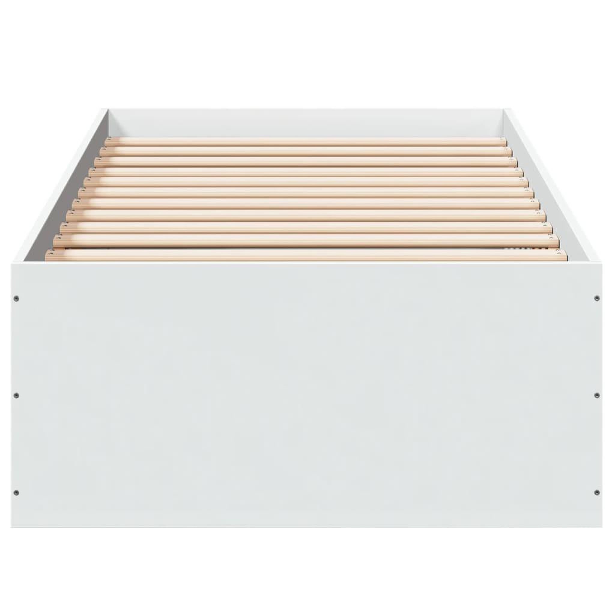 Voir la diapositive 4 : VIDAXL Cadre de lit sans matelas blanc 90x190 cm