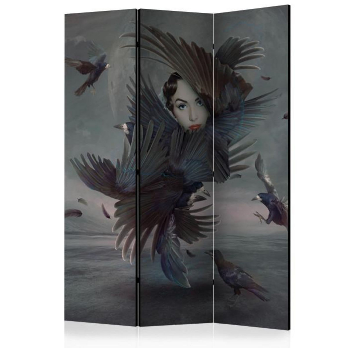 Paris Prix Paravent 3 Volets  Covered in Feathers  135x172cm