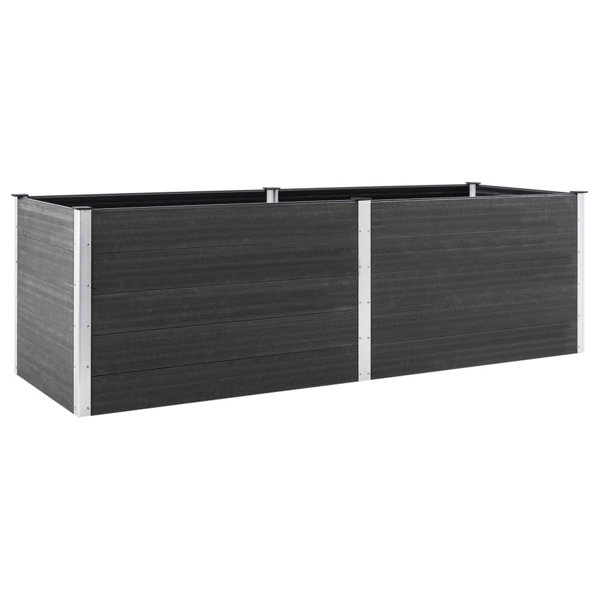 Voir la diapositive 2 : VIDAXL Lit sureleve de jardin 200x50x91 cm WPC Gris