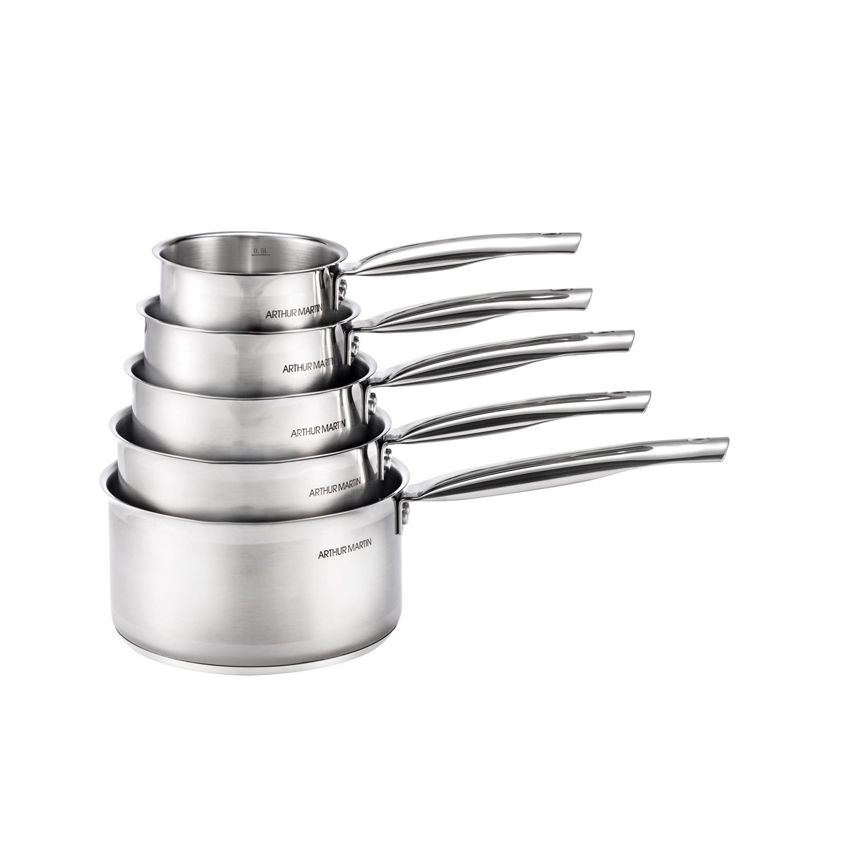 Arthur Martin Batterie de cuisine induction 5 casseroles 