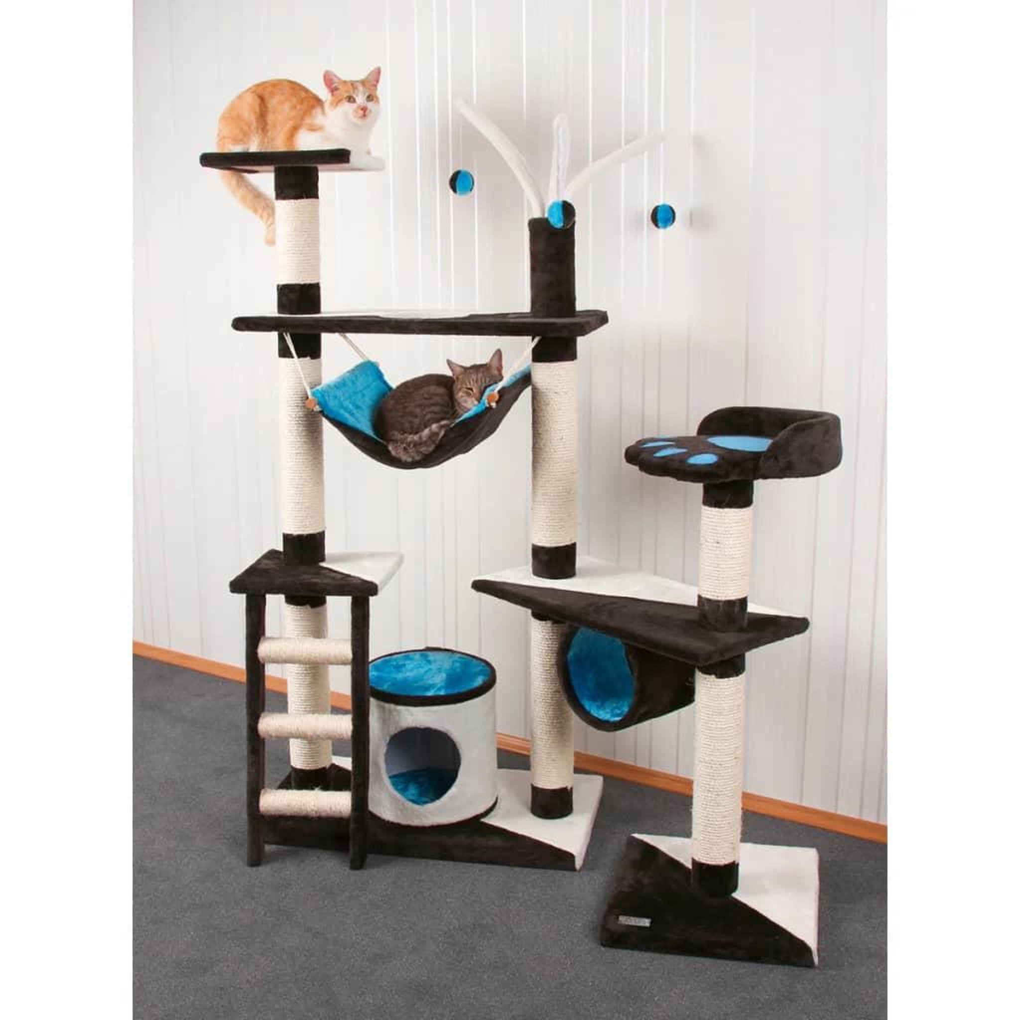 Voir la diapositive 1 : KERBL Kerbl Arbre a chats Creativ 150 cm Bleu 81505