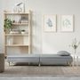 Voir la diapositive 3 : VIDAXL Canape-lit a gris clair tissu