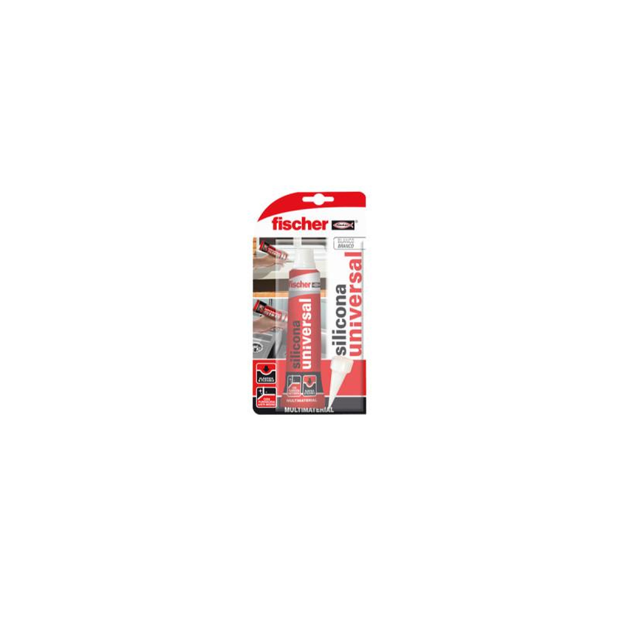 Fischer Silicone universel Blister FISCHER - 50 ml - blanc - 96111