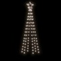 Voir la diapositive 4 : VIDAXL Arbre de Noël cone 108 LED Blanc froid 70x180 cm