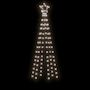 Voir la diapositive 4 : VIDAXL Arbre de Noël cone 108 LED Blanc froid 70x180 cm