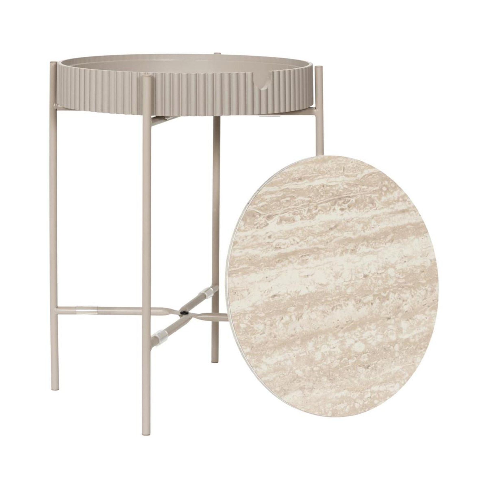 Voir la diapositive 4 : The Home Deco Factory Table de rangement design  terra nova  48cm beige