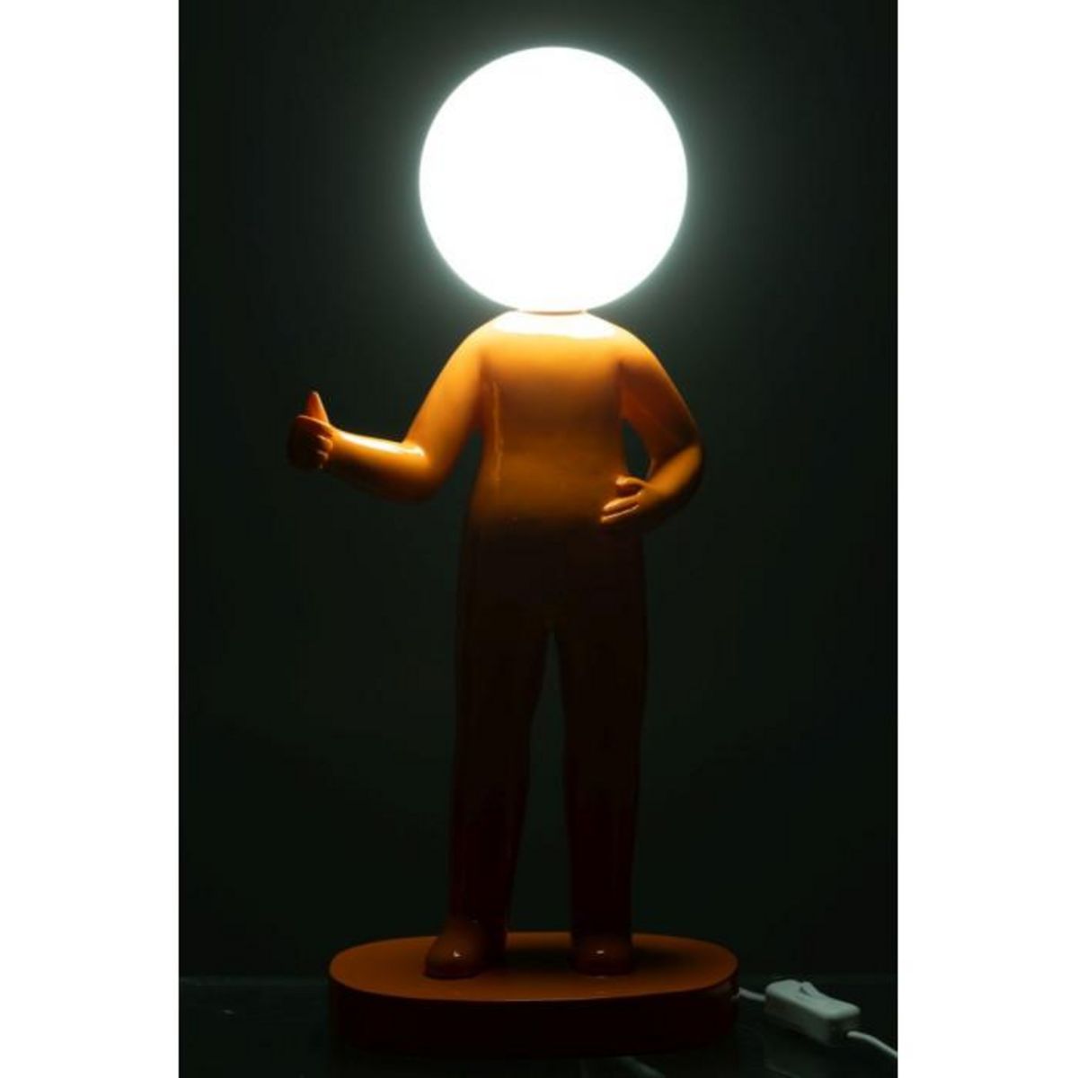 Paris Prix Lampe à Poser en Résine  Pouces  44cm Orange