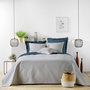 Voir la diapositive 1 : Paris Prix Couvre-Lit & 2 Housses de Coussin  Romane  240x260cm Gris