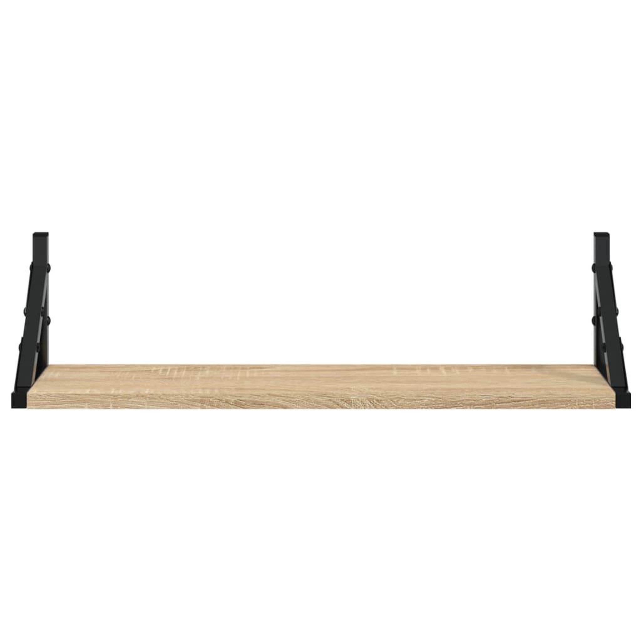 Voir la diapositive 5 : VIDAXL Etageres murales 2 pcs chene sonoma 60x15x15,5 cm
