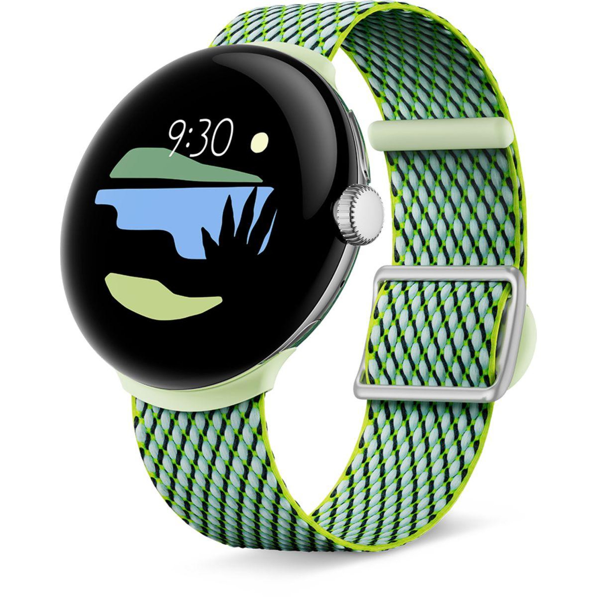 Voir la diapositive 4 : GOOGLE Bracelet Pixel Watch Bands Textile jaune