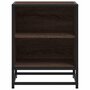 Voir la diapositive 5 : VIDAXL Table de chevet chene marron 40x31x50cm bois d'ingenierie metal