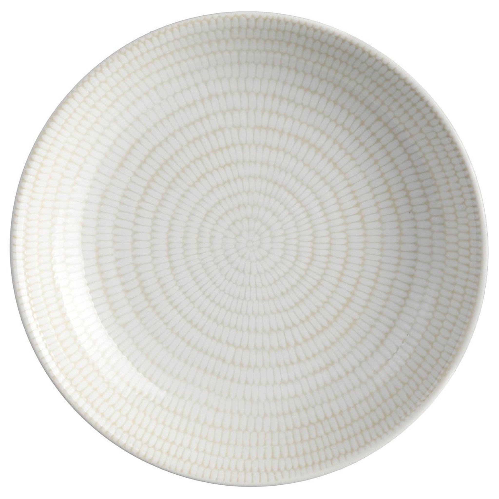 Voir la diapositive 1 : SECRET DE GOURMET Lot de 6 assiettes creuses  rice  20cm blanc