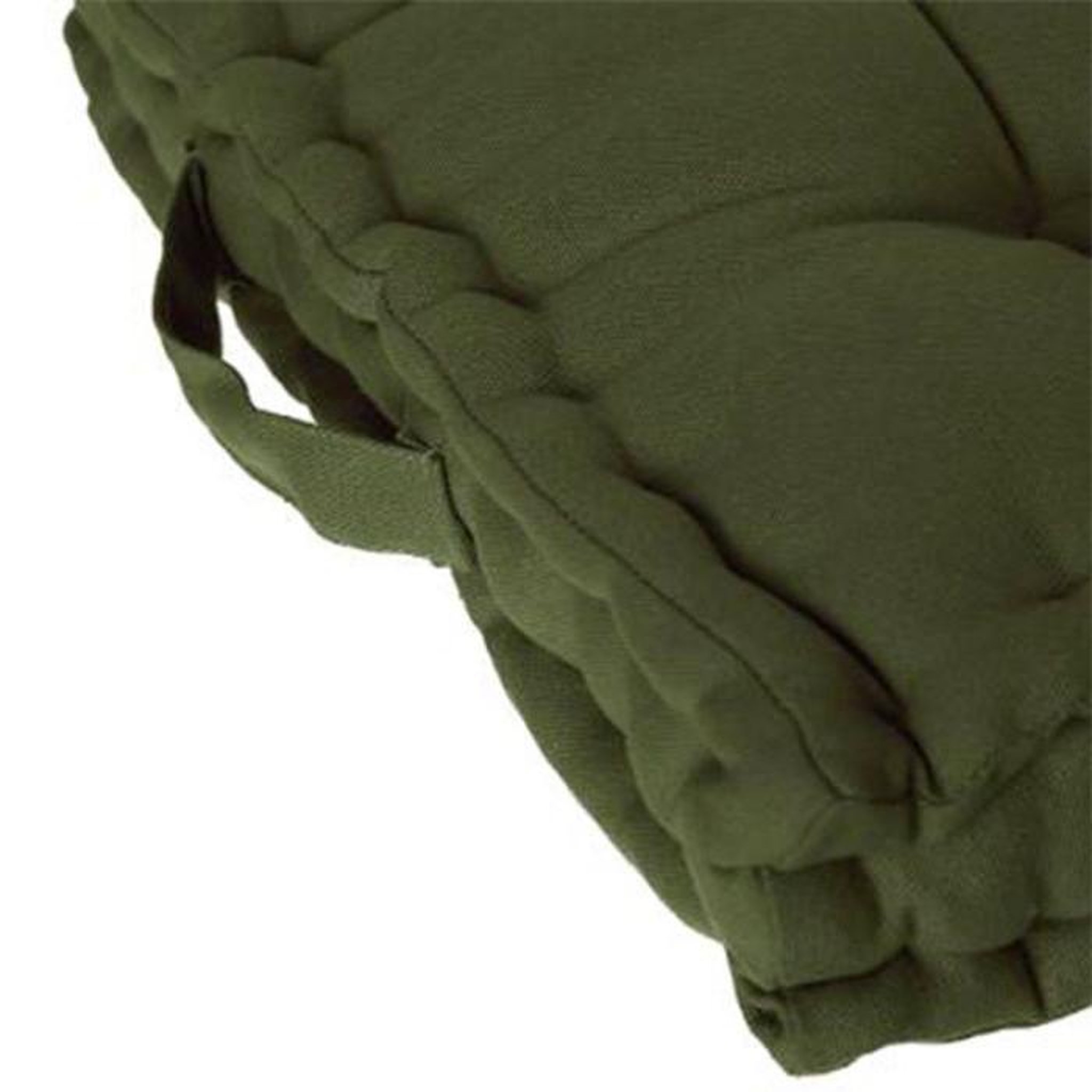 Voir la diapositive 3 : ATMOSPHERA Coussin de Sol  Dorian  40x40cm Vert Kaki