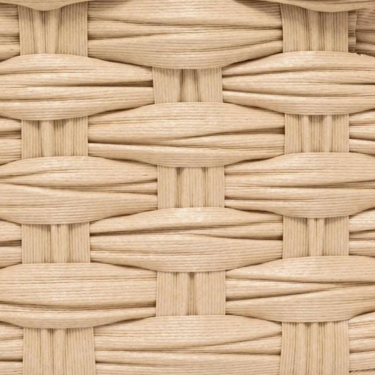 FIVE Lot de 3 Paniers de Rangement Bas  Tressé  27cm Naturel