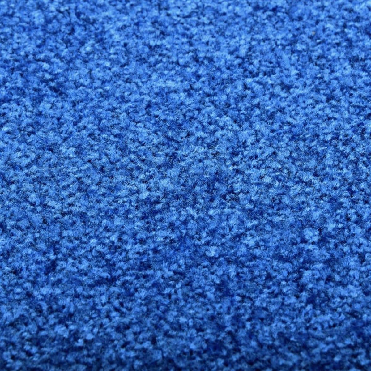 VIDAXL Paillasson lavable Bleu 60x90 cm