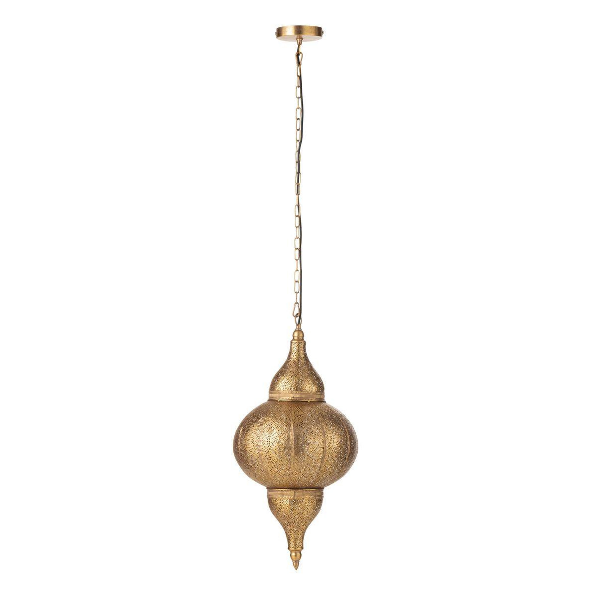 J-LINE Lampe suspension en métal  bore  65cm or