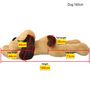 Voir la diapositive 4 : VIDAXL Chien en peluche 160 cm Marron