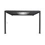 Voir la diapositive 3 : SWEEEK Pergola bioclimatique aluminium adossée lames orientables 4x3m Triomphe