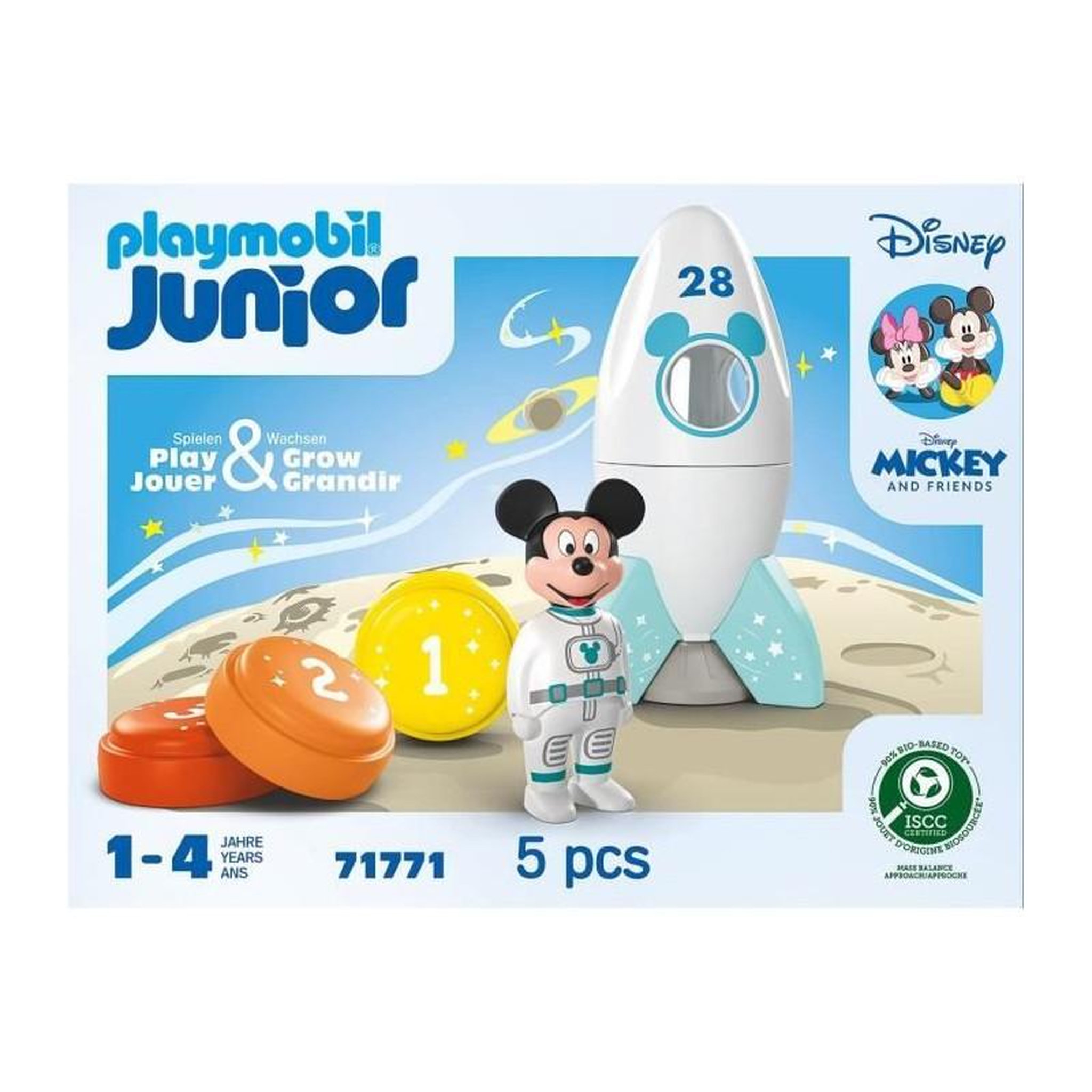 Voir la diapositive 4 : PLAYMOBIL 71771 Junior Disney Mickey astronaute avec sa fusee