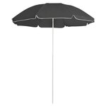 VIDAXL Parasol de jardin avec mat en acier anthracite 180 cm