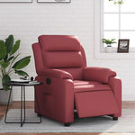 VIDAXL Fauteuil inclinable electrique Rouge bordeaux Similicuir