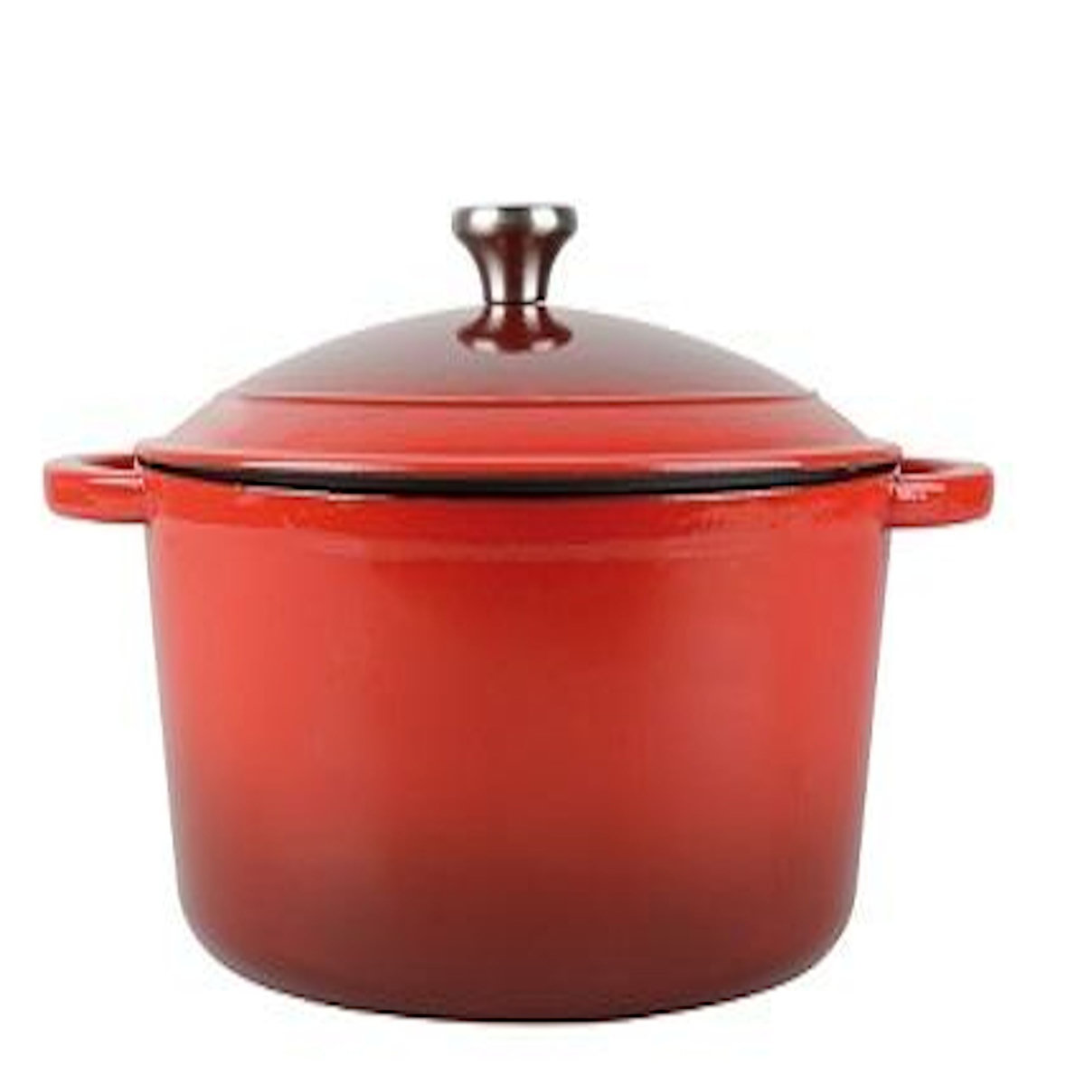 ACTUEL Cocotte ovale  4L fonte rouge