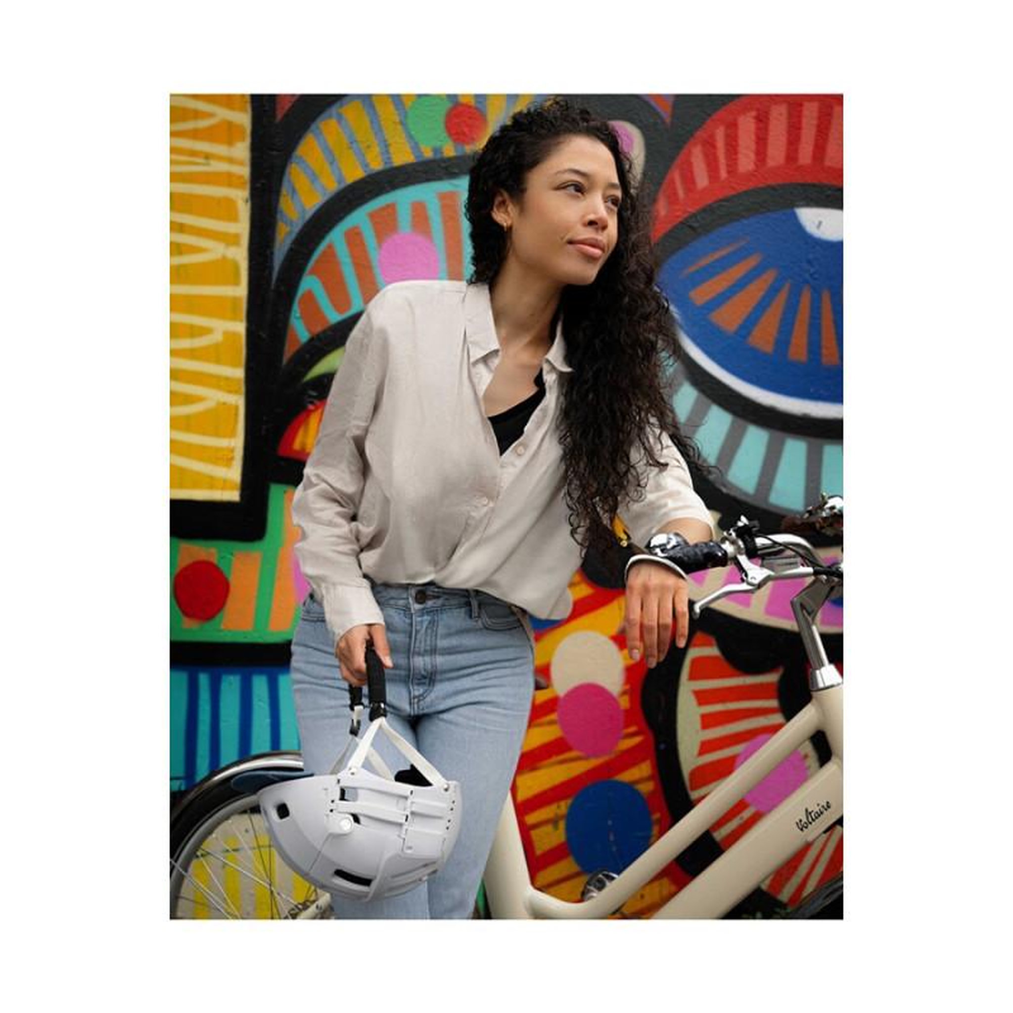 Voir la diapositive 4 : Overade Casque vélo Overade PLIXI ARCTIC WHITE S M