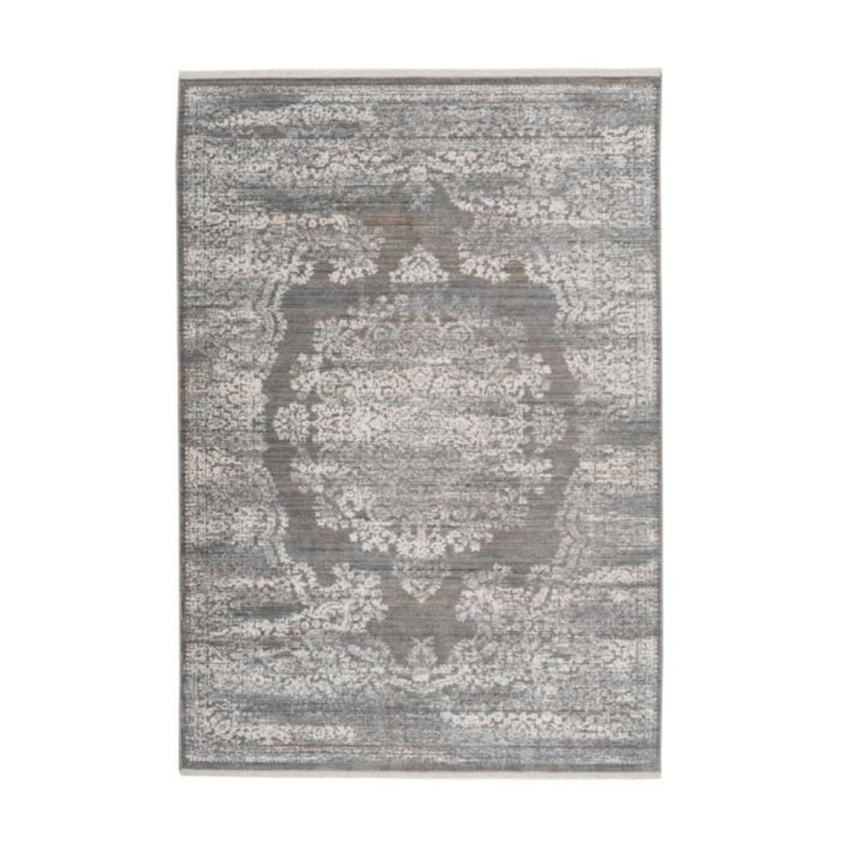 Paris Prix Tapis Vintage à Franges  Baroque XII  Beige & Marron