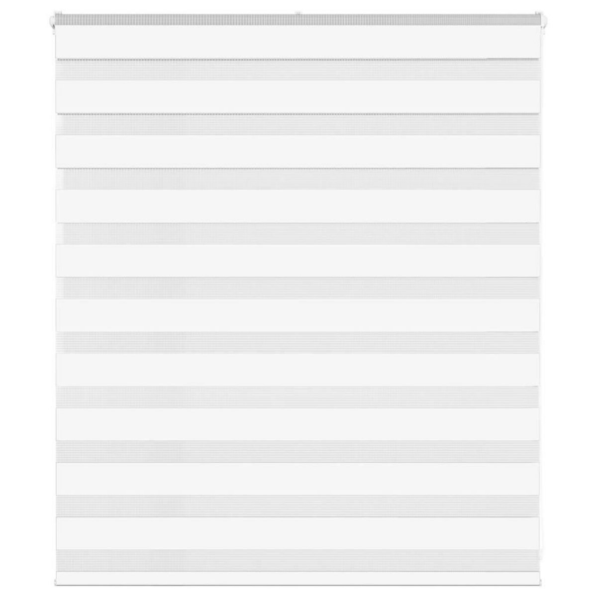 VIDAXL Store zebre blanc 125x100 cm largeur du tissu 120,9cm polyester