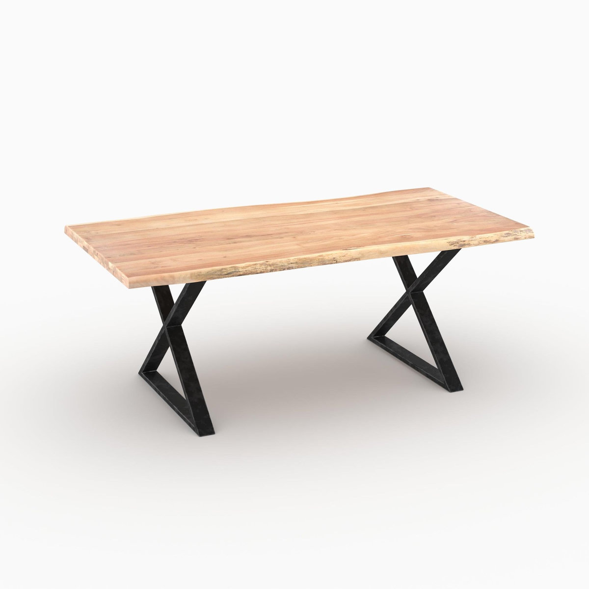 Rendez vous déco Table rectangulaire en bois massif d'acacia 6 places -Gia