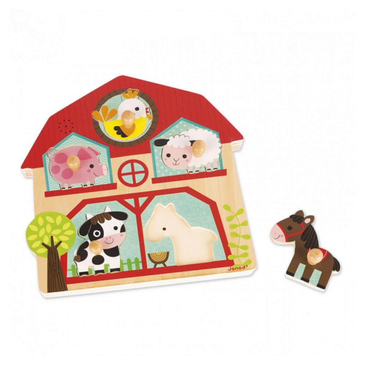 Juratoys-Janod JANOD Puzzle Musical Les Copains de la Ferme