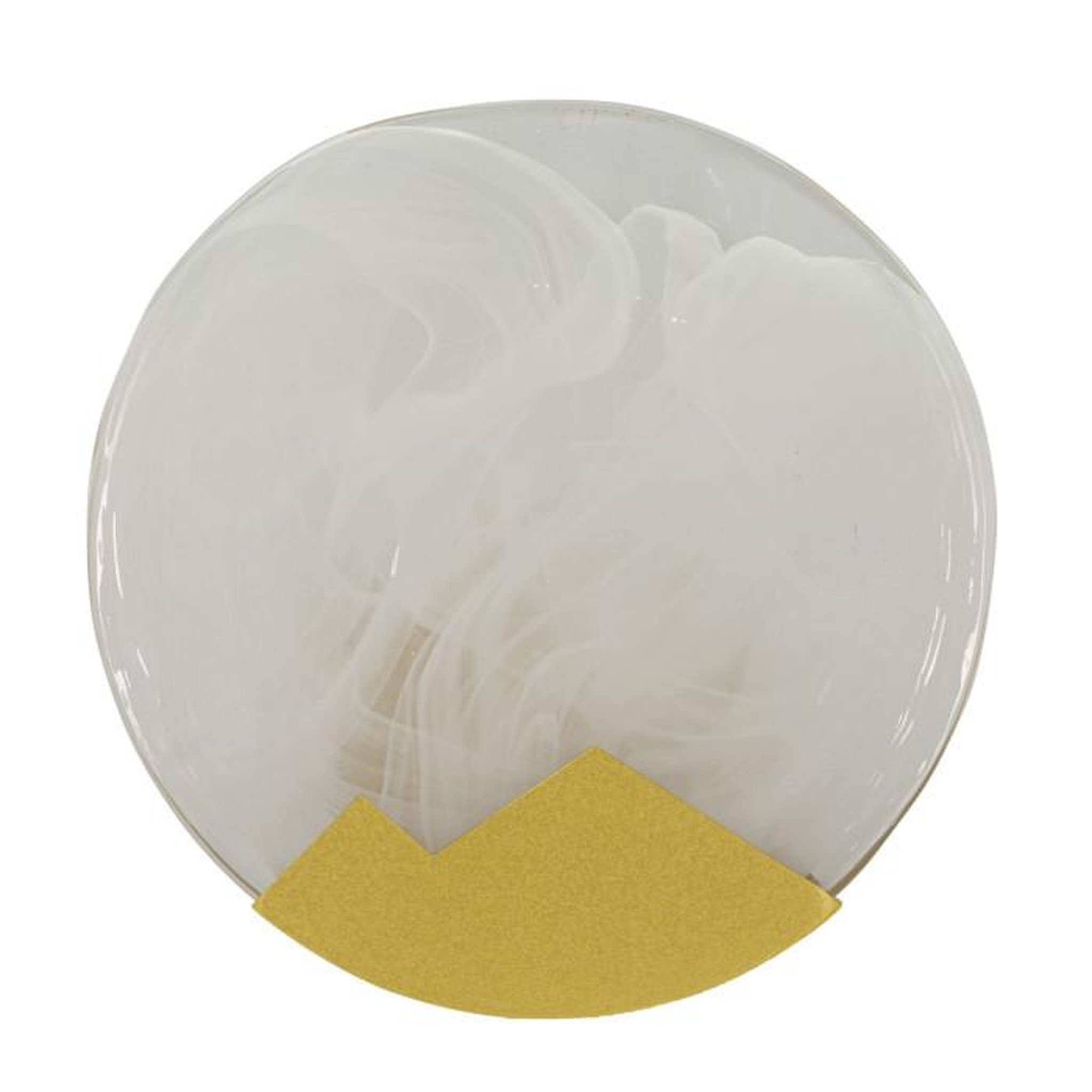 Voir la diapositive 2 : Paris Prix Applique Murale en Verre  Moon  20cm Blanc