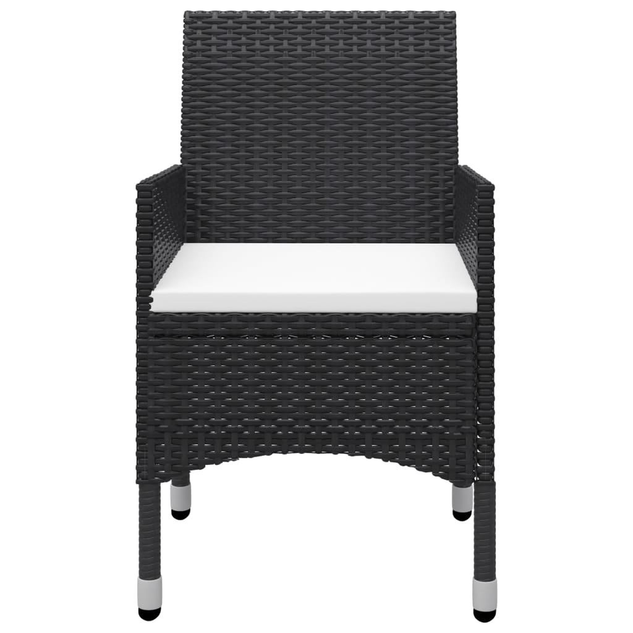 Voir la diapositive 5 : VIDAXL Ensemble a manger de jardin 5 pcs Noir