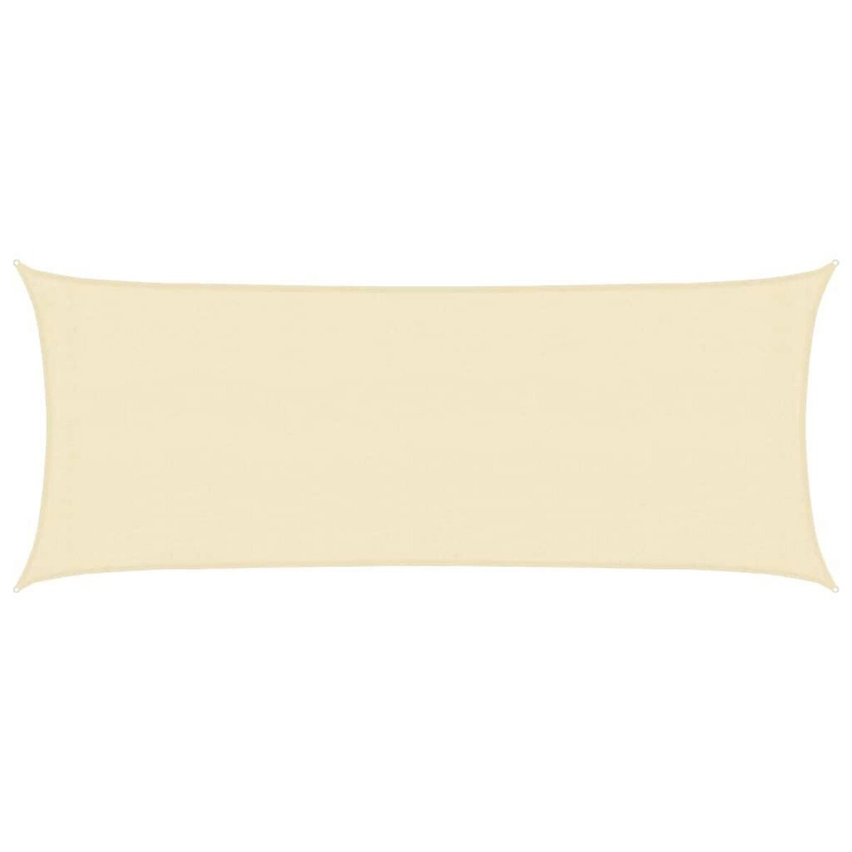 VIDAXL Voile d'ombrage 160 g/m^2 Creme 2x5 m PEHD