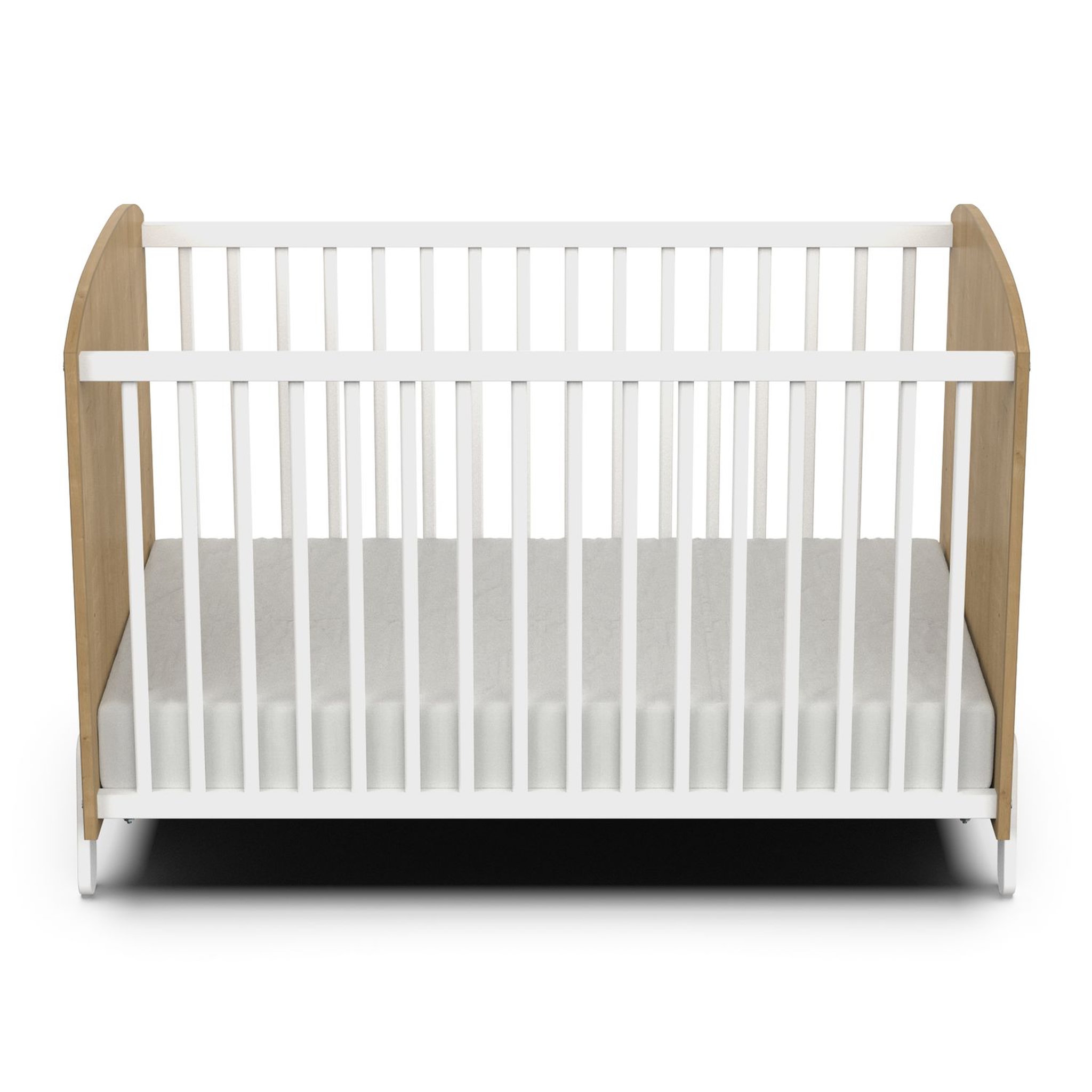 Voir la diapositive 1 : Lit bébé 60x120 cm sommier 3 positions blanc LILAS